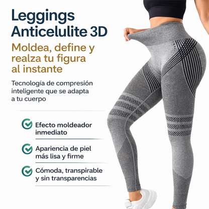 Leggings 3D que moldean y reducen celulitis - [Compra 1 y llévate 2]
